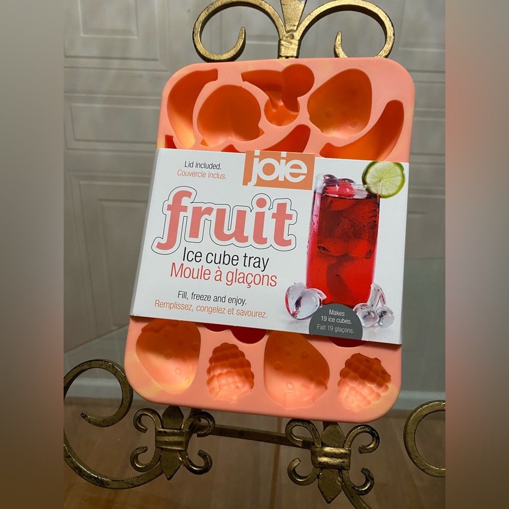 Joie Pink Fruit Ice Cube Tray